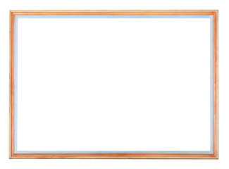 narrow wooden horizontal picture frame