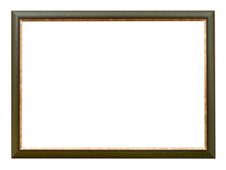 green and gold flat horizontal picture frame