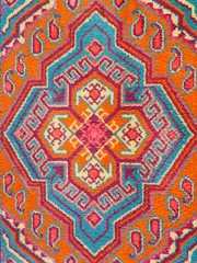 ornament of Central Asian carpet