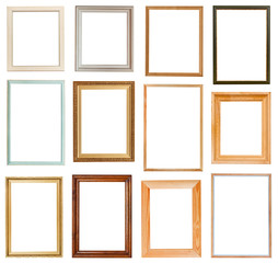 set of vertical picture frames