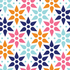 vector abstract colorful stars seamless pattern background