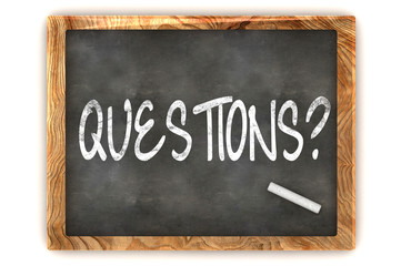 Fototapeta premium Blackboard Questions