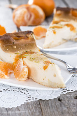 Plate with Cheese Cake