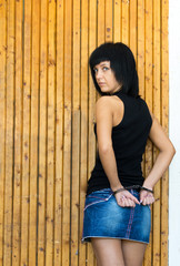 Fototapeta premium Woman has been arrested and handcuffed