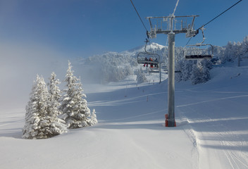 Fototapeta na wymiar Ski Lift