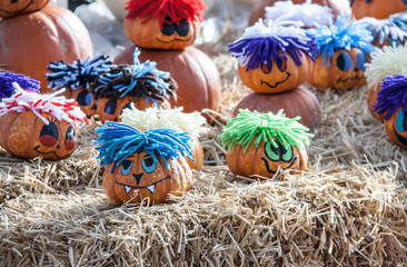 Painted pumpkins