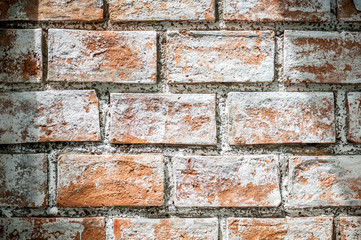 Detail of Gray-brown brick Wall