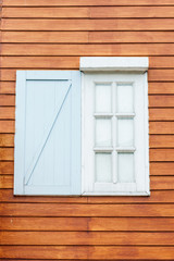 Obraz na płótnie Canvas Open Home White Windows with home wood