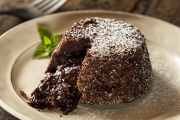 Homemade Chocolate Lava Cake Dessert