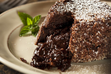 Homemade Chocolate Lava Cake Dessert