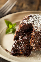 Homemade Chocolate Lava Cake Dessert
