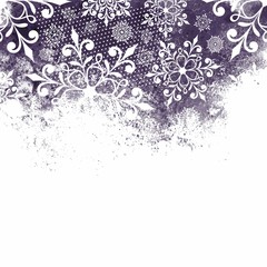 Christmas background with snowflakes. Monochrome background.