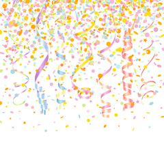 7 Streamers & Confetti Stars Pastel Mix