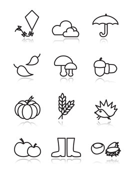 Autumn vector icons