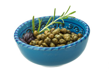 Capers in the bowl
