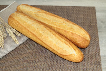 demi-baguettes de pains