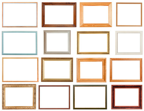 set of horizontal picture frames