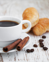 Croissant  with Coffee