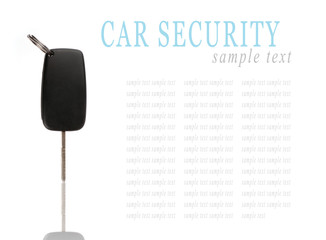 Car keys isolated on white background