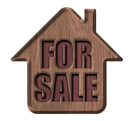 Home icon, for sale sign