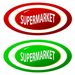 Supermarket icons set