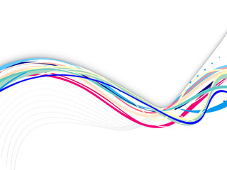 abstract colorful wave background