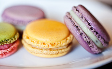 French macaroons. Dessert