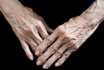 Fototapeta premium Elderly hands