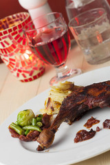 Gebratene Entenkeule