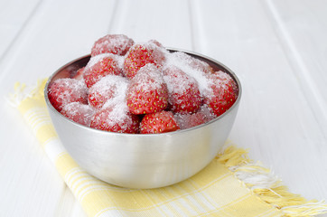 strawberries  with sugar