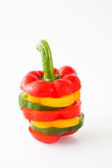 bell pepper on white background