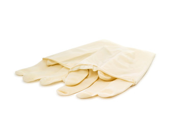 medical gloves isolated