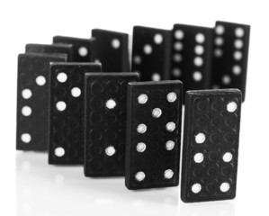 Dominoes isolated on white
