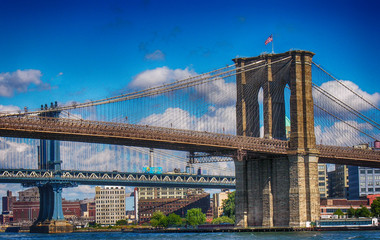 Fototapeta premium New York City. Brooklyn Bridge and East River