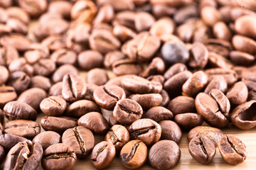 Coffee beans.