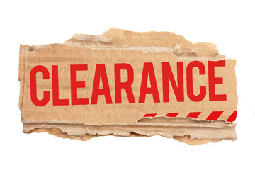 Clearance sale