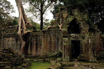 angkor - prheah khan temple,  the ruins