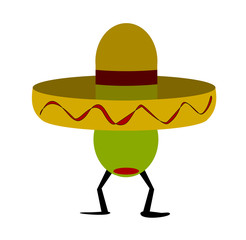 olive wearing sombrero