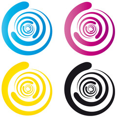 Druck - Vierfarbdruck - Offsetdruck - cmyk - Logo
