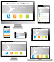 Responsive Design - Computer, Laptop, Tablet, Smartphone