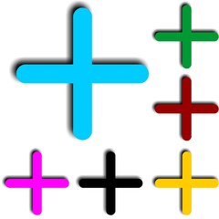 Obraz premium plus set of colorful vector icons