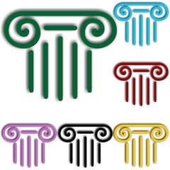 Antique column pillar