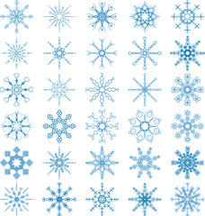 Snowflake Vector Set
