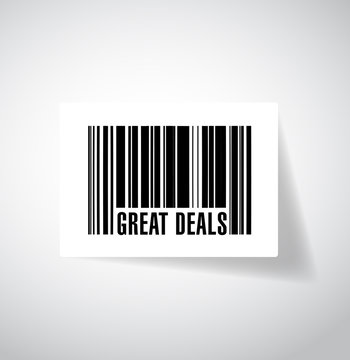 Great Deals Barcode Upc Code Illustration Design