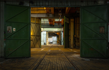 Dark industrial interior - 57136610