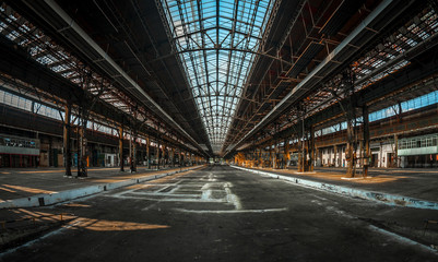 Large industrial interior