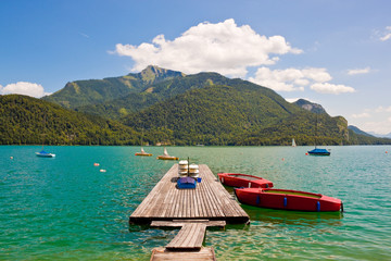 mountain lake Wolfgangsee