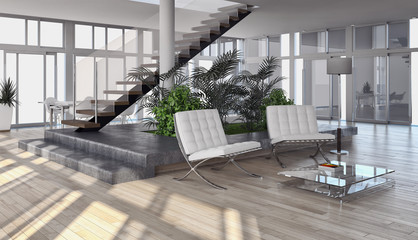 Interno con aria condizionata