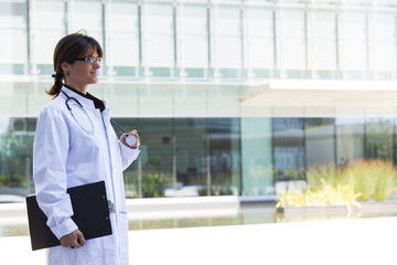 Friendly female doctor
