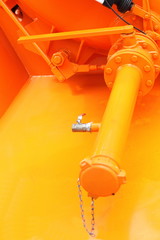 Industrial metallic pipe with screws and bolts velves